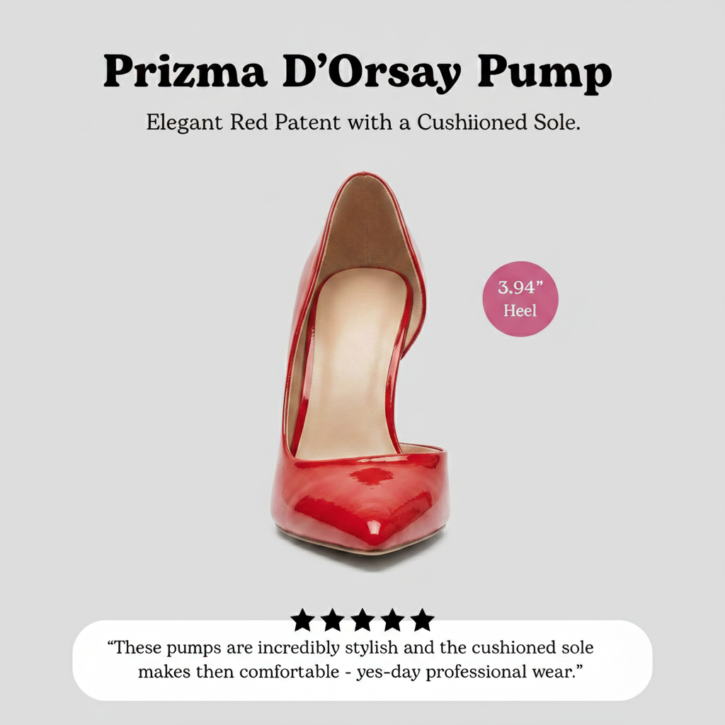 Prizma D'Orsay Pump in Red Patent