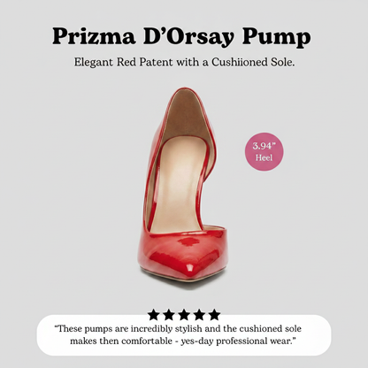 Prizma D'Orsay Pump in Red Patent