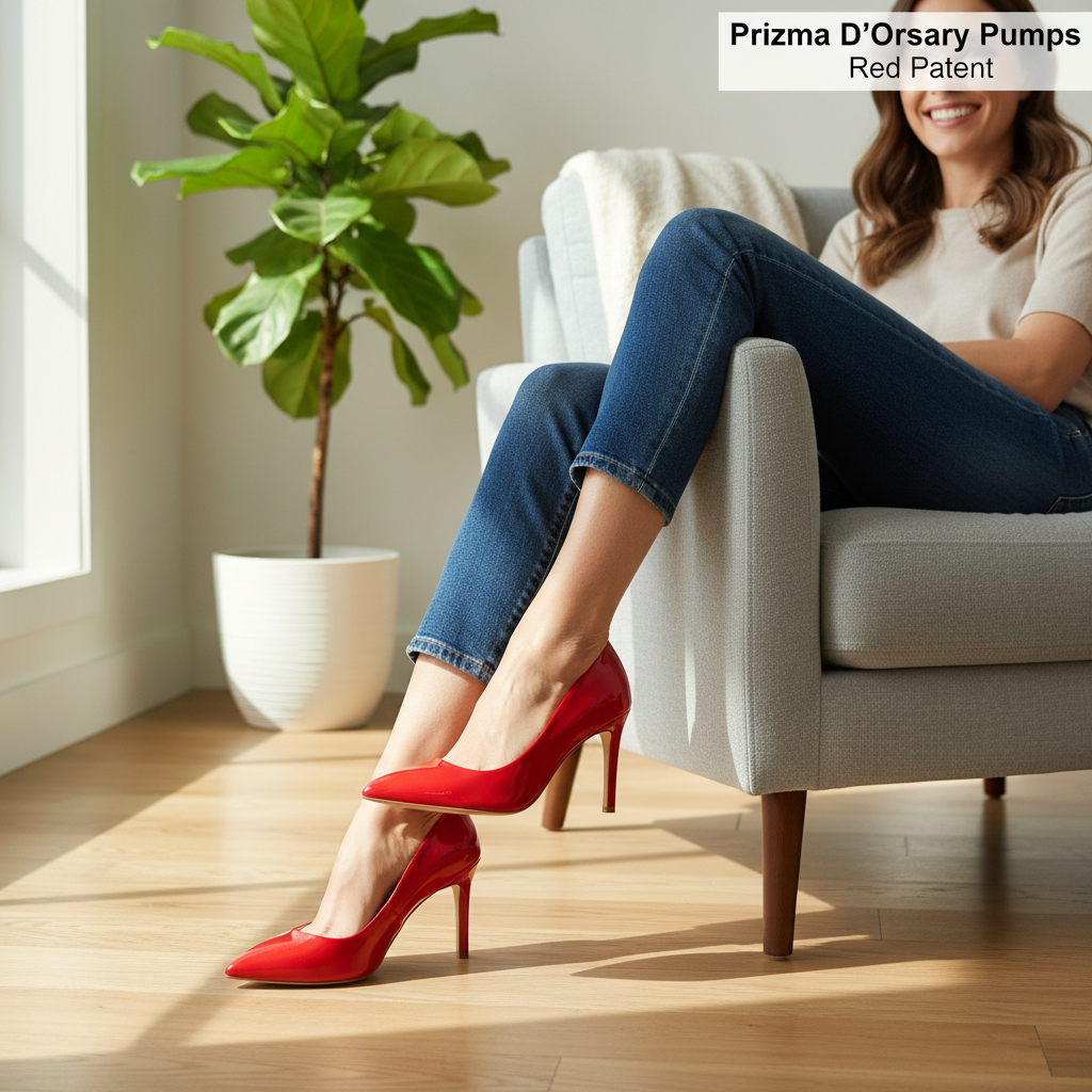 Prizma D'Orsay Pump in Red Patent